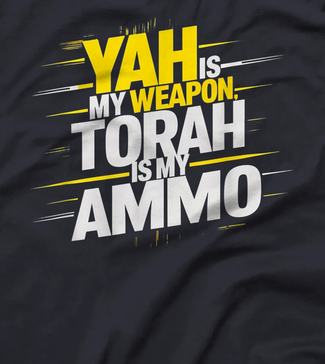 Hebrew Israelite Clothing Yah is My Weapon Judah Torah T-Shirt