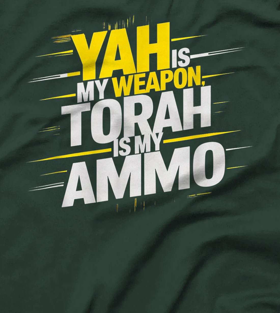 Hebrew Israelite Clothing Yah is My Weapon Judah Torah T-Shirt