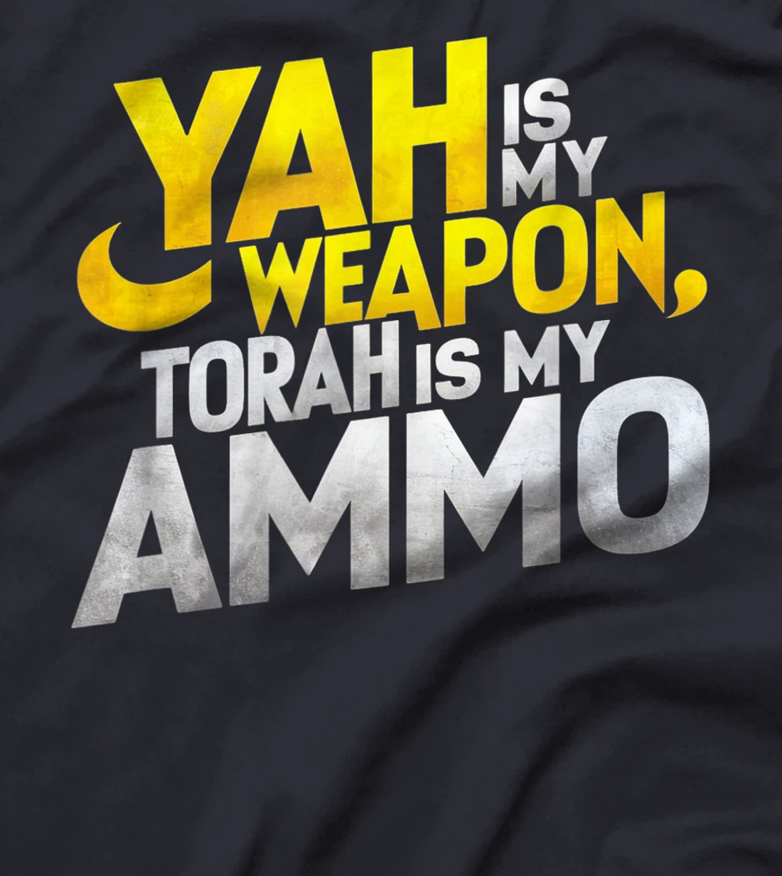 Hebrew Israelite Clothing Yah is My Weapon Judah Torah T-Shirt