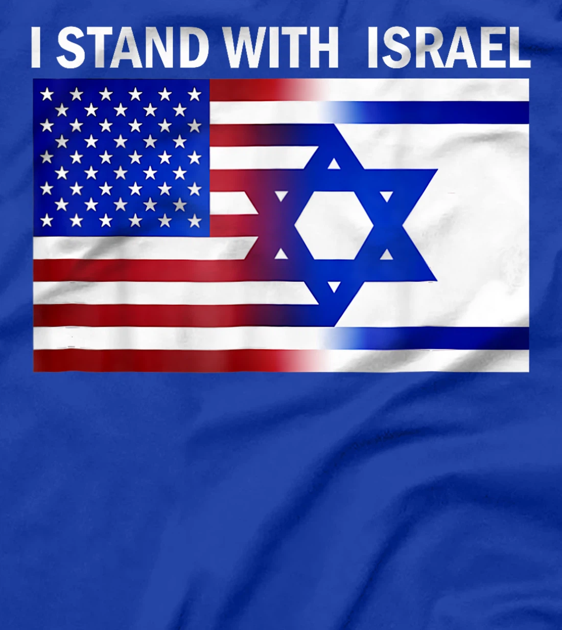 Support I Stand With Israel Jewish Heritage Israeli Flag T-Shirt