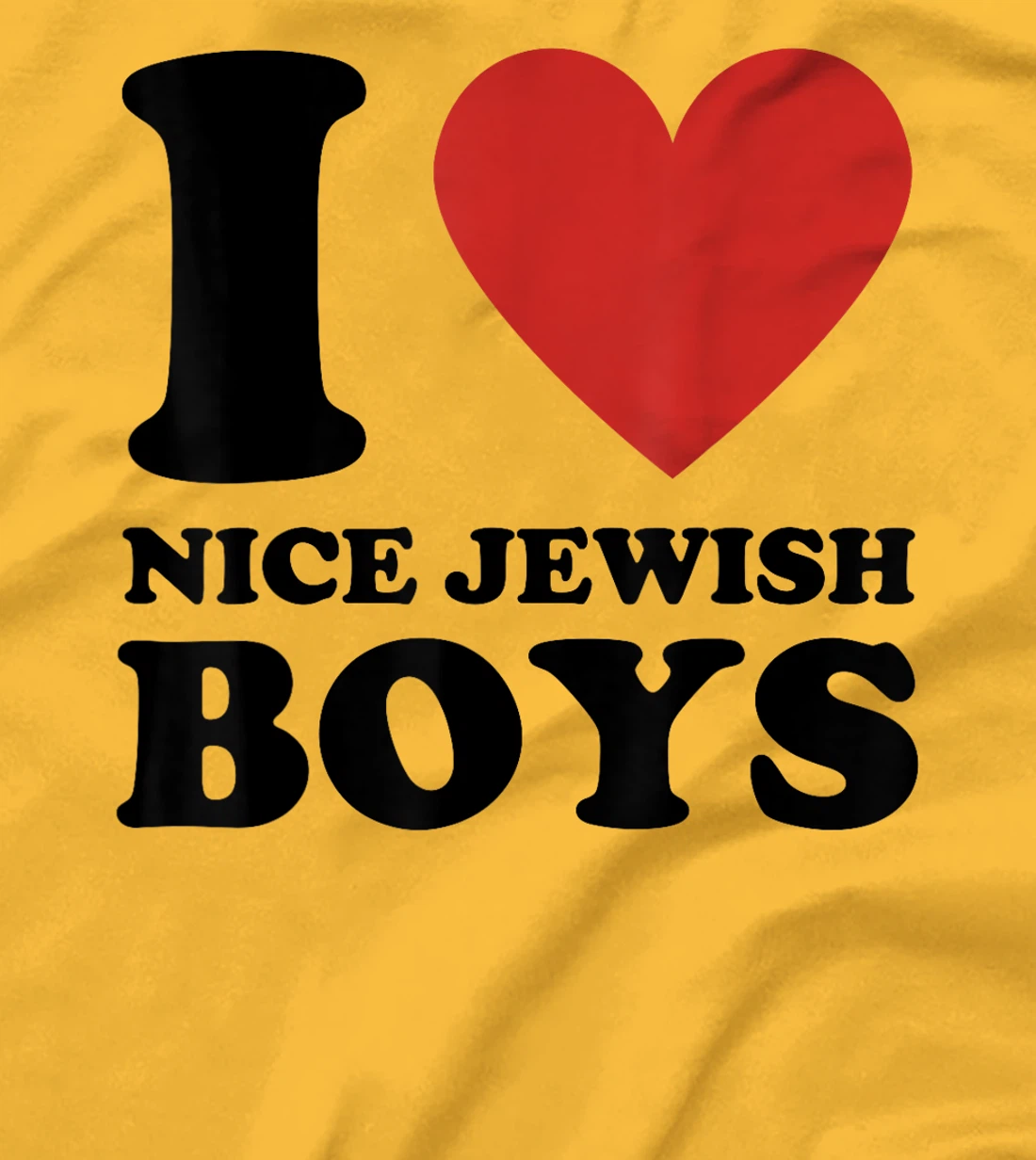 I Love Nice Jewish Boys Red Heart My Jewish Boyfriend Israel T-Shirt