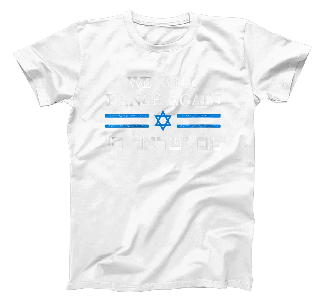 Womens We Will Dance Again Retro Vintage David of Israel Jewish T-Shirt