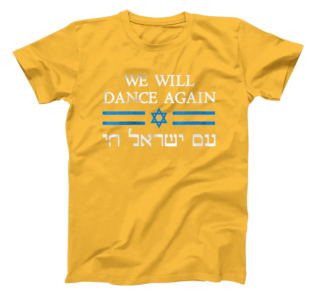 Womens We Will Dance Again Retro Vintage David of Israel Jewish T-Shirt