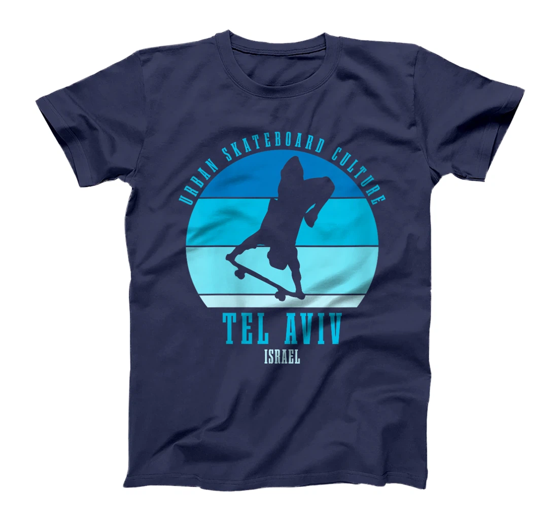 Womens Tel Aviv Israel Skateboarder Urban Skateboarding T-Shirt