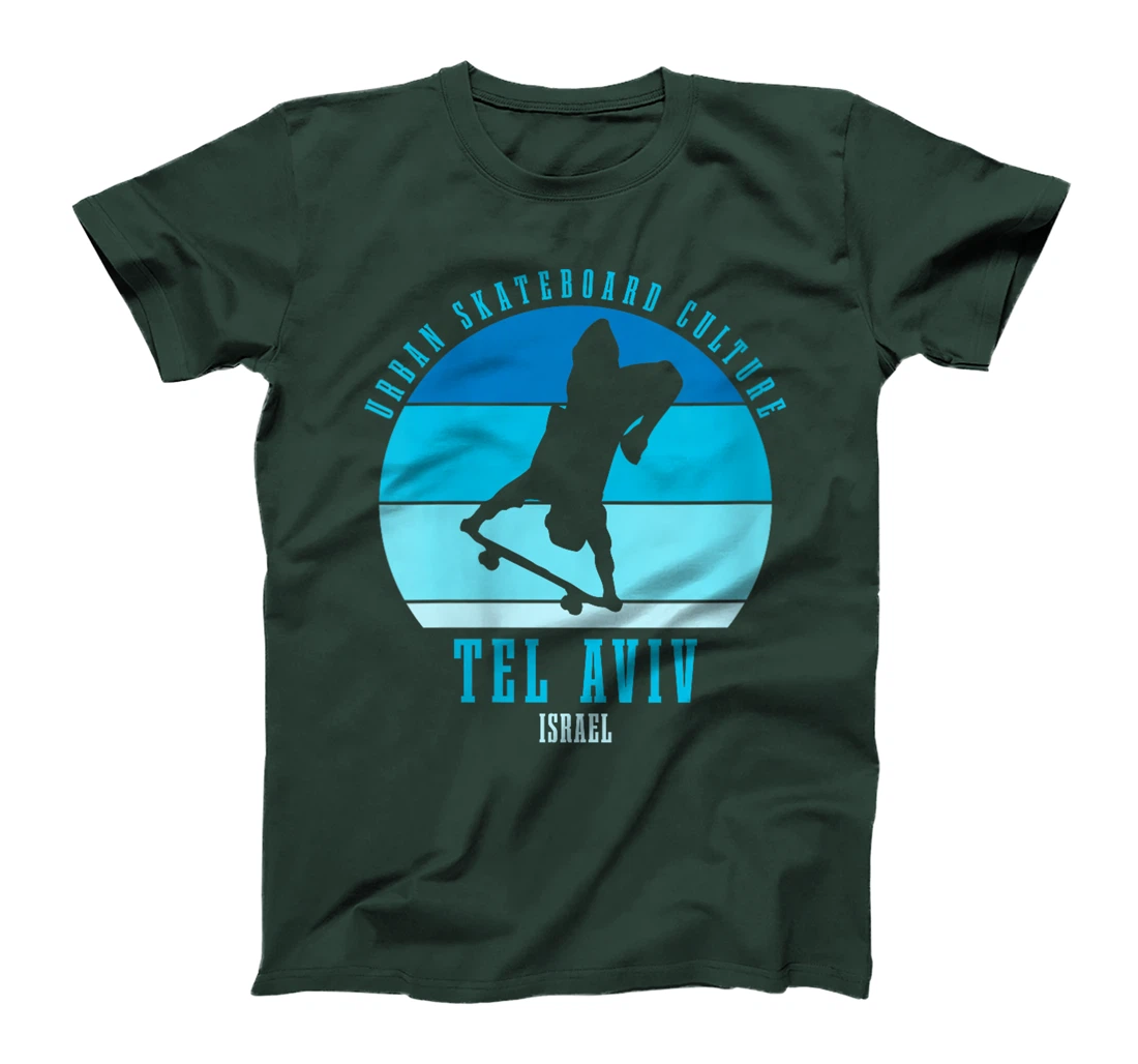Womens Tel Aviv Israel Skateboarder Urban Skateboarding T-Shirt