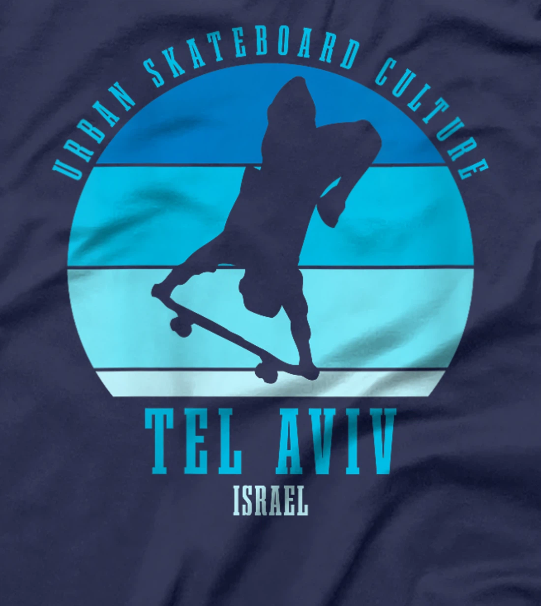 Womens Tel Aviv Israel Skateboarder Urban Skateboarding T-Shirt