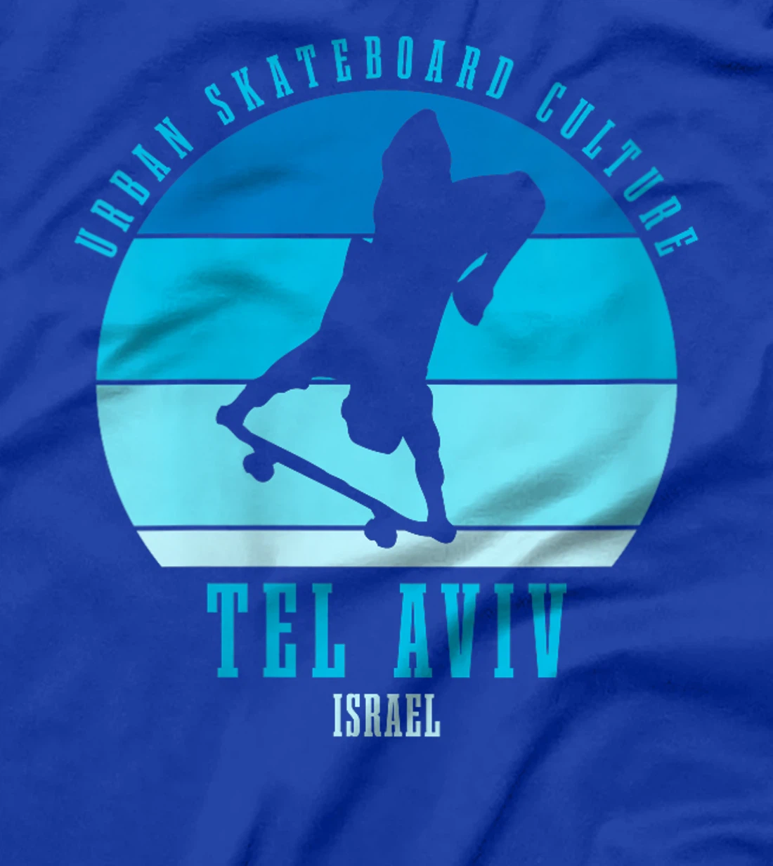 Womens Tel Aviv Israel Skateboarder Urban Skateboarding T-Shirt