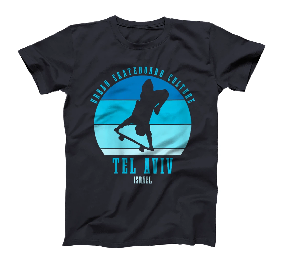 Womens Tel Aviv Israel Skateboarder Urban Skateboarding T-Shirt