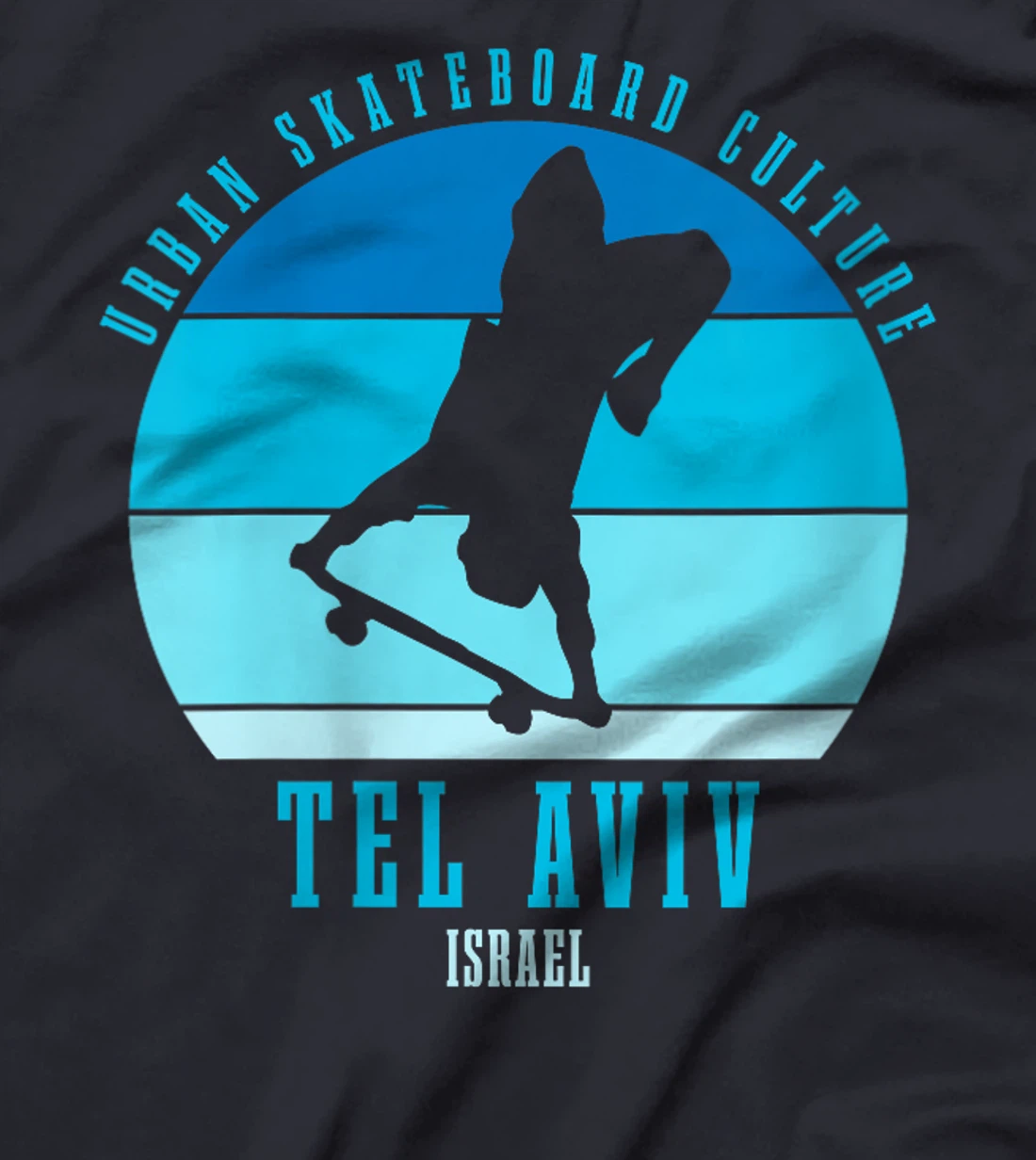 Womens Tel Aviv Israel Skateboarder Urban Skateboarding T-Shirt