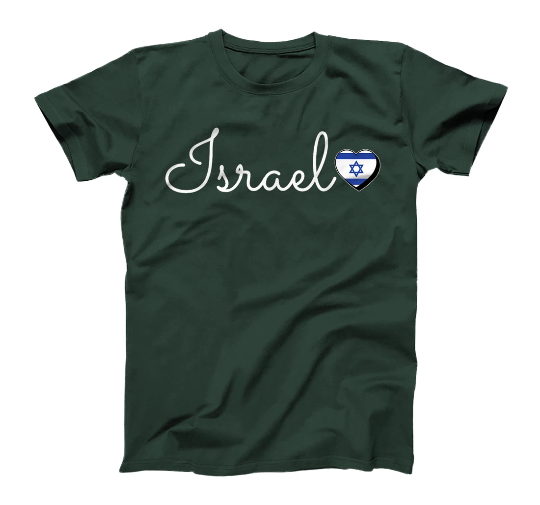 I Love Israel Proud Israeli Pride Travel Matching T-Shirt