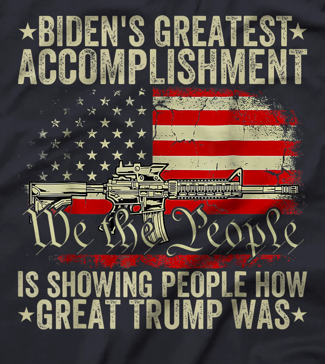 Funny biden's greatest accomplishment is showing Trump 2024 T-Shirt