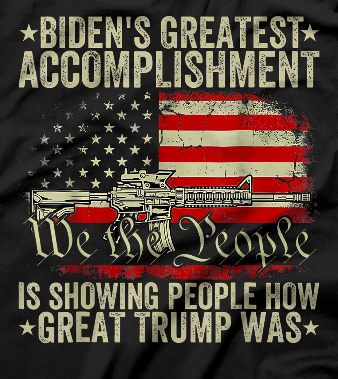 Funny biden's greatest accomplishment is showing Trump 2024 T-Shirt