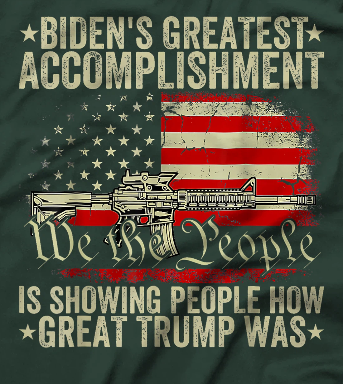 Funny biden's greatest accomplishment is showing Trump 2024 T-Shirt