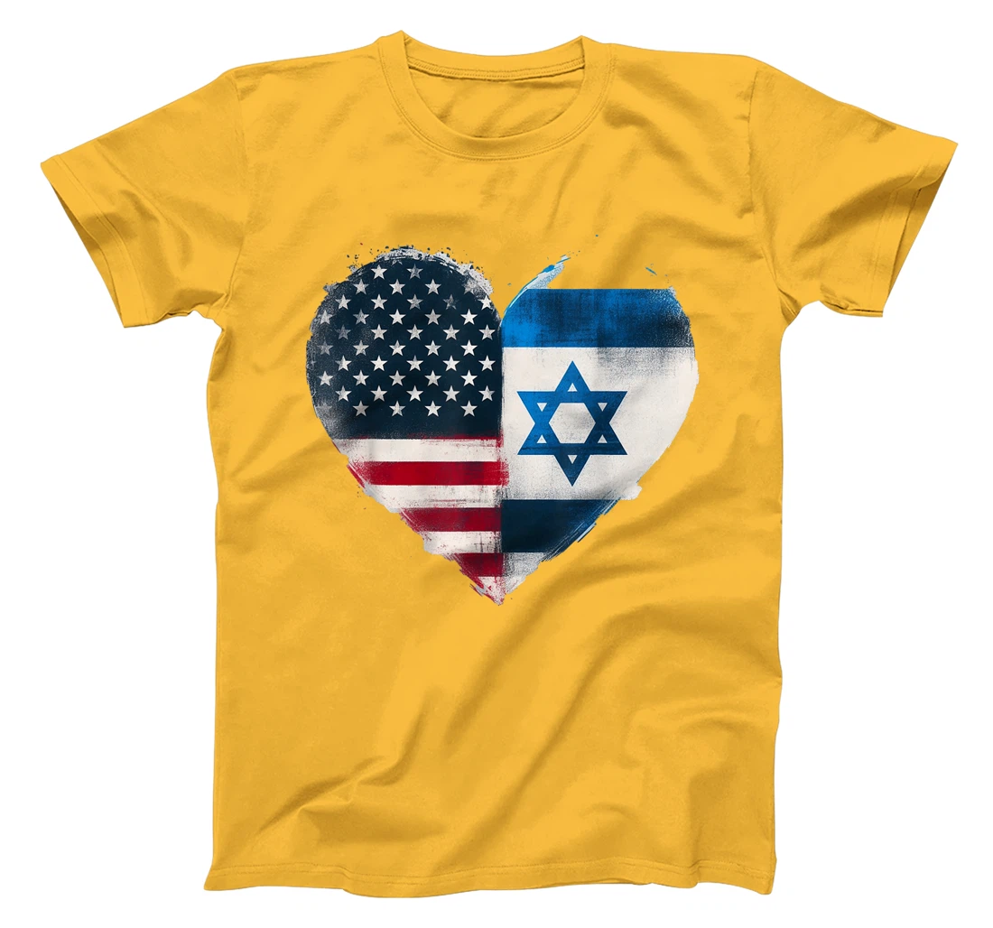 USA Israel Heart - Dual Citizenship T-Shirt
