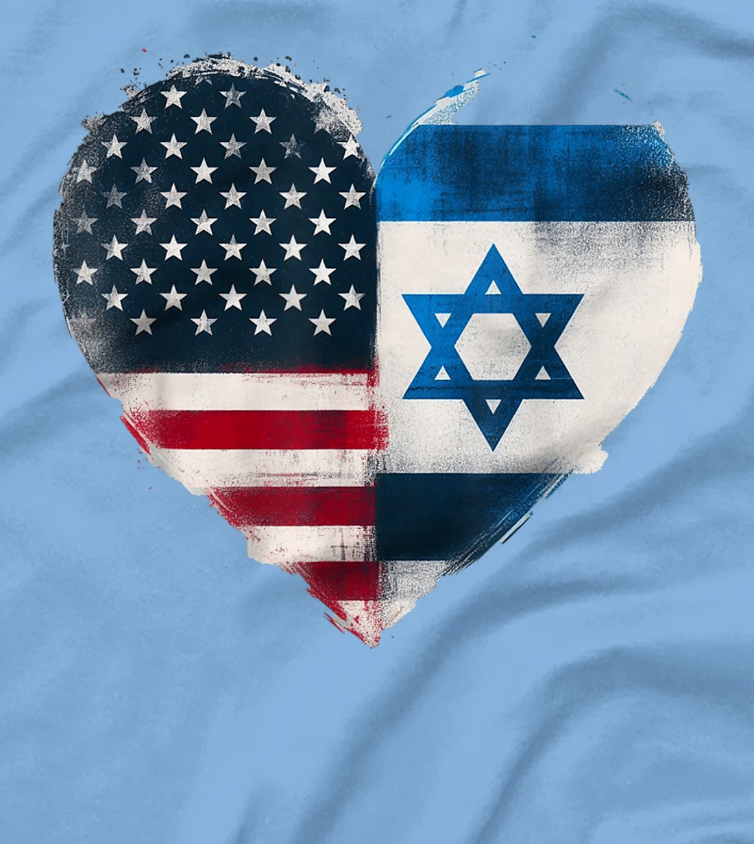 USA Israel Heart - Dual Citizenship T-Shirt