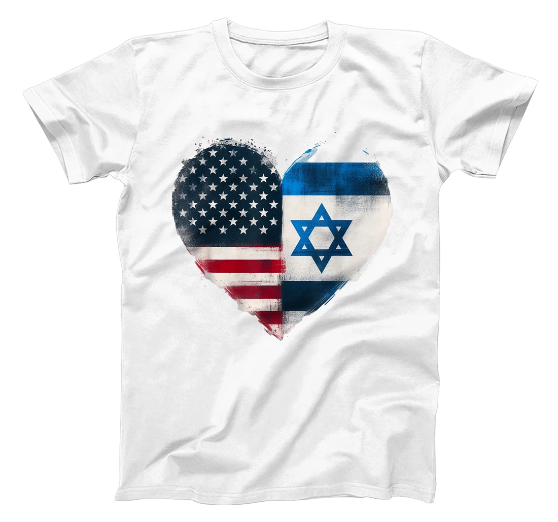 USA Israel Heart - Dual Citizenship T-Shirt