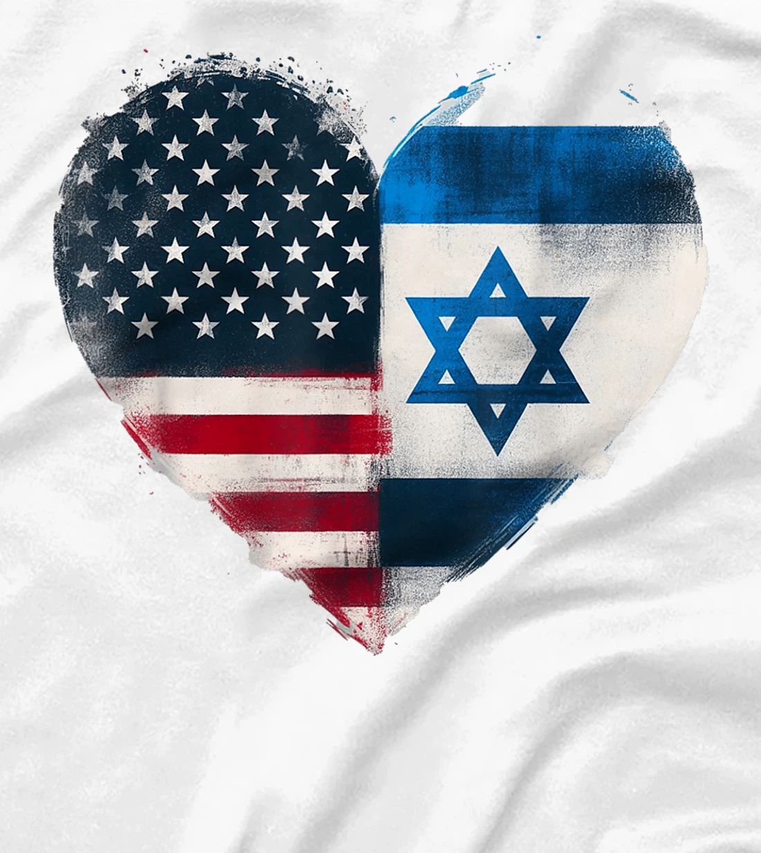 USA Israel Heart - Dual Citizenship T-Shirt
