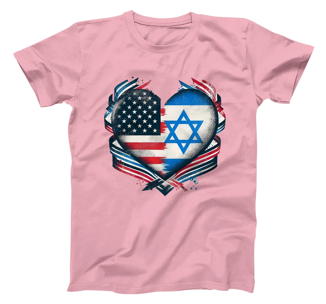USA Israel Heart - Dual Citizenship Premium T-Shirt