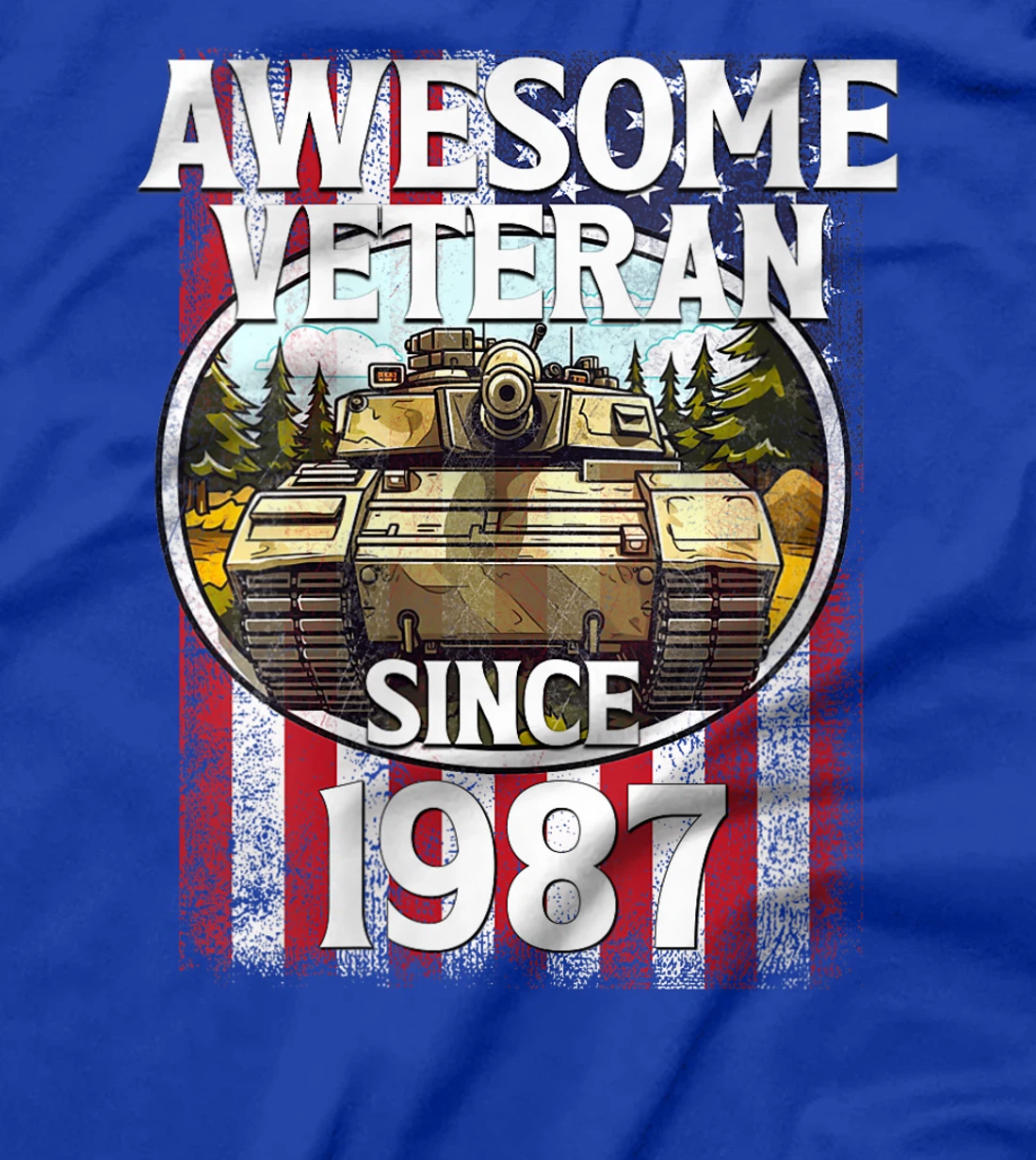 Womens Awesome Veteran Since 1987 Patriotic T-Shirt