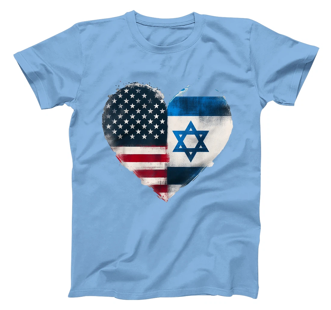 USA Israel Heart - Dual Citizenship T-Shirt