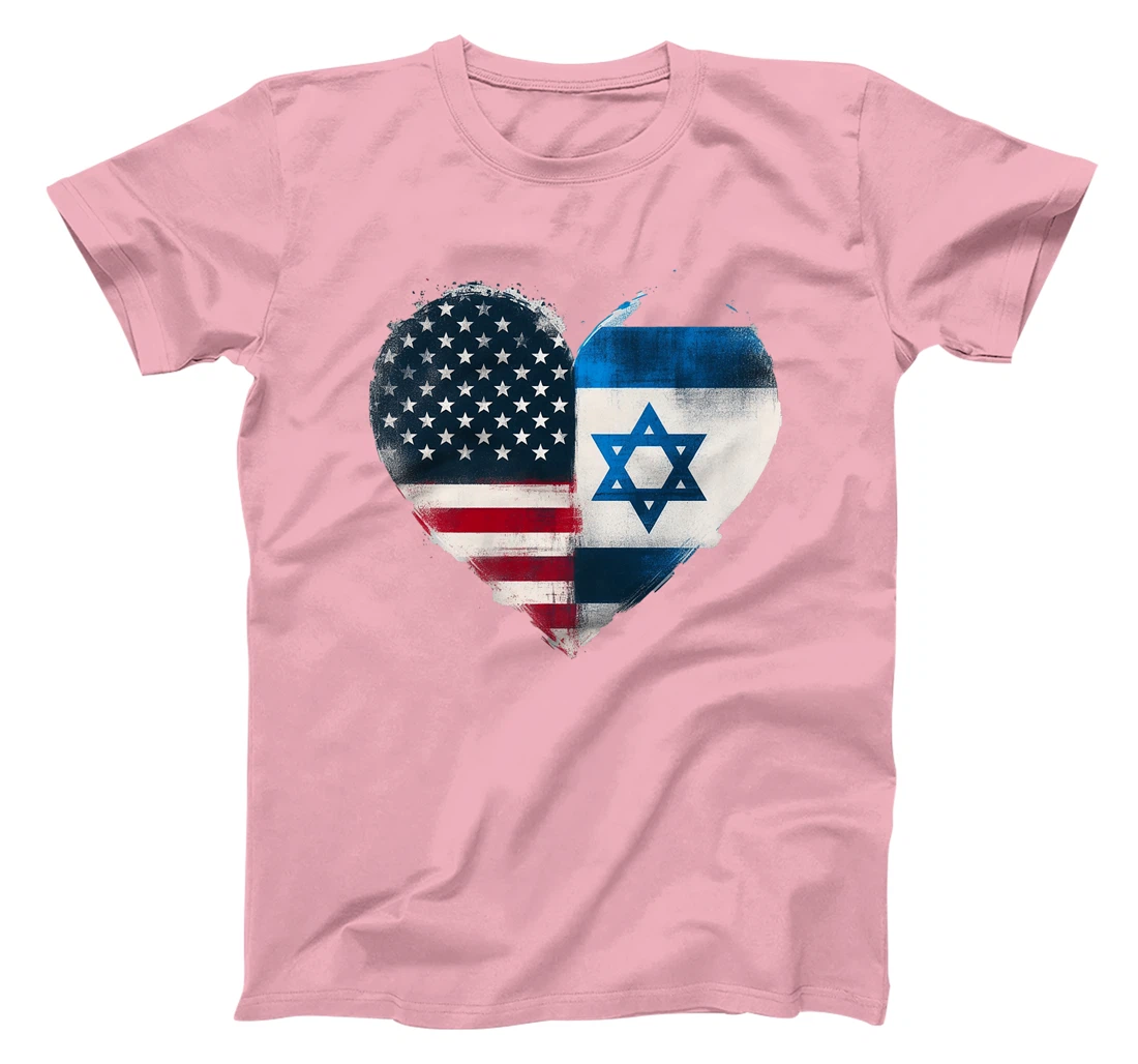 USA Israel Heart - Dual Citizenship Premium T-Shirt