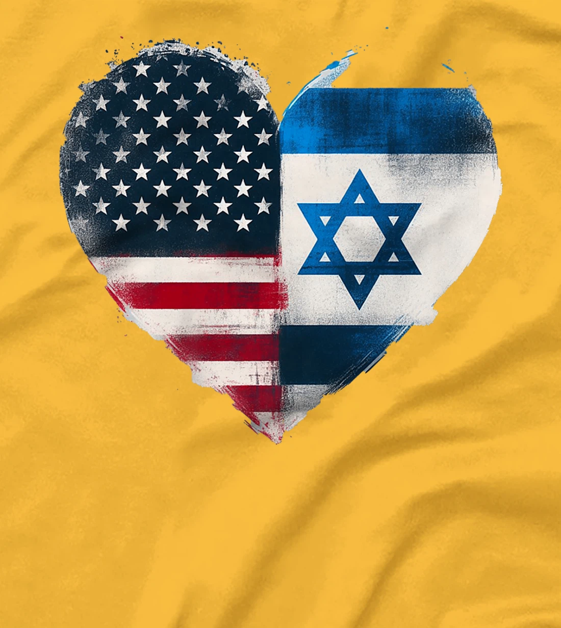 USA Israel Heart - Dual Citizenship Premium T-Shirt