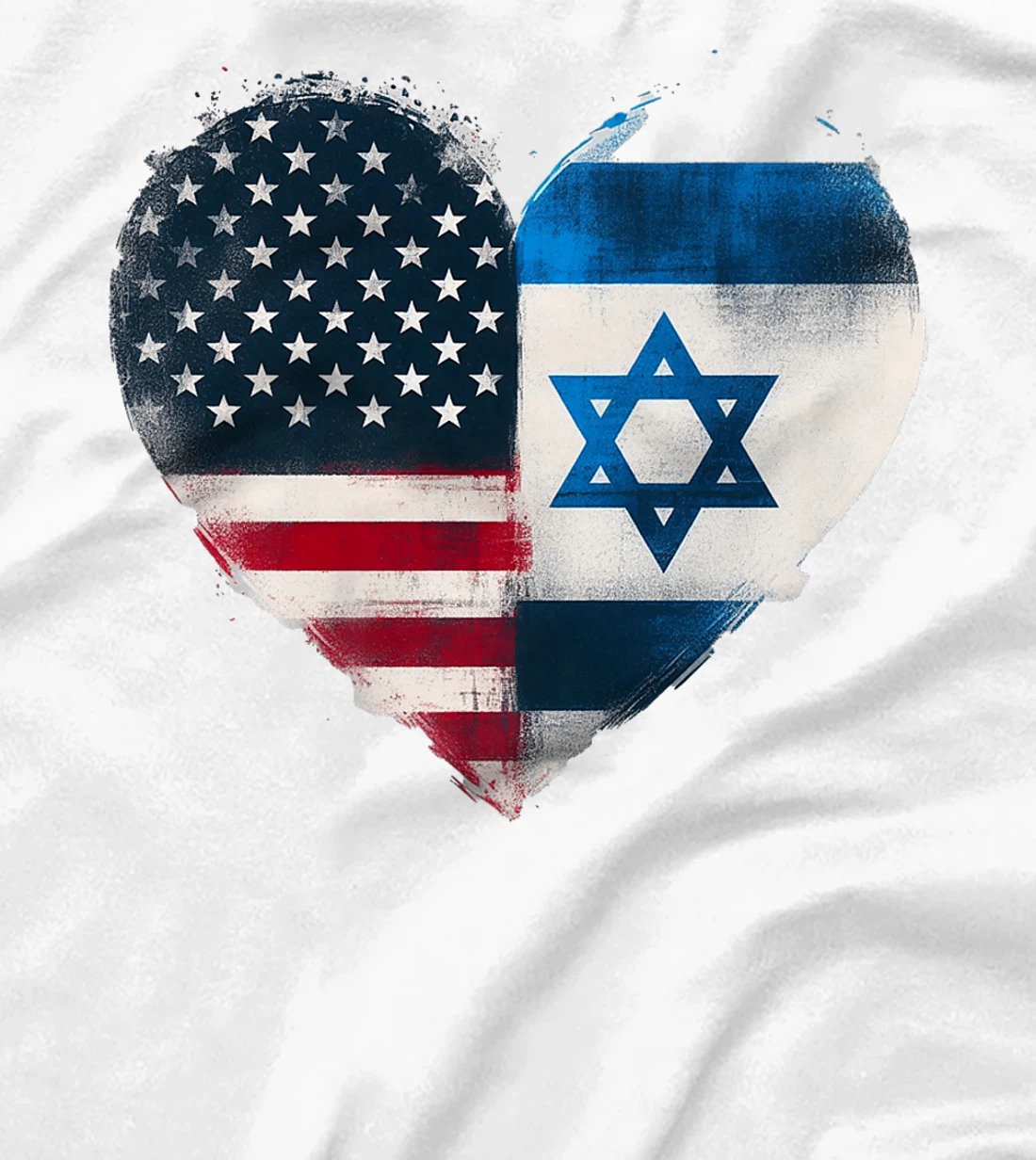 USA Israel Heart - Dual Citizenship Premium T-Shirt