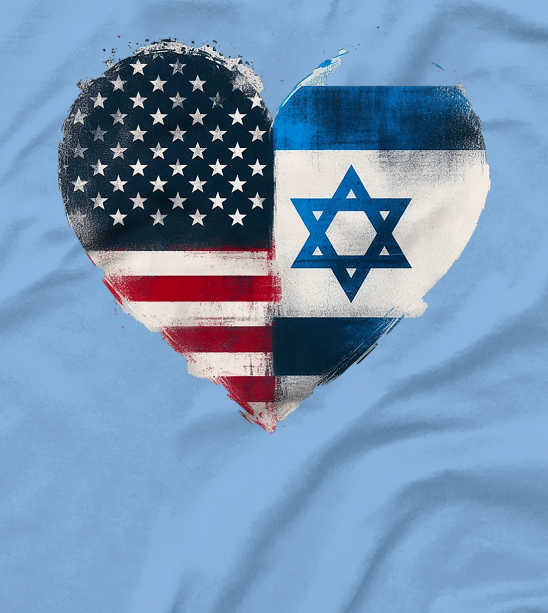 USA Israel Heart - Dual Citizenship Premium T-Shirt