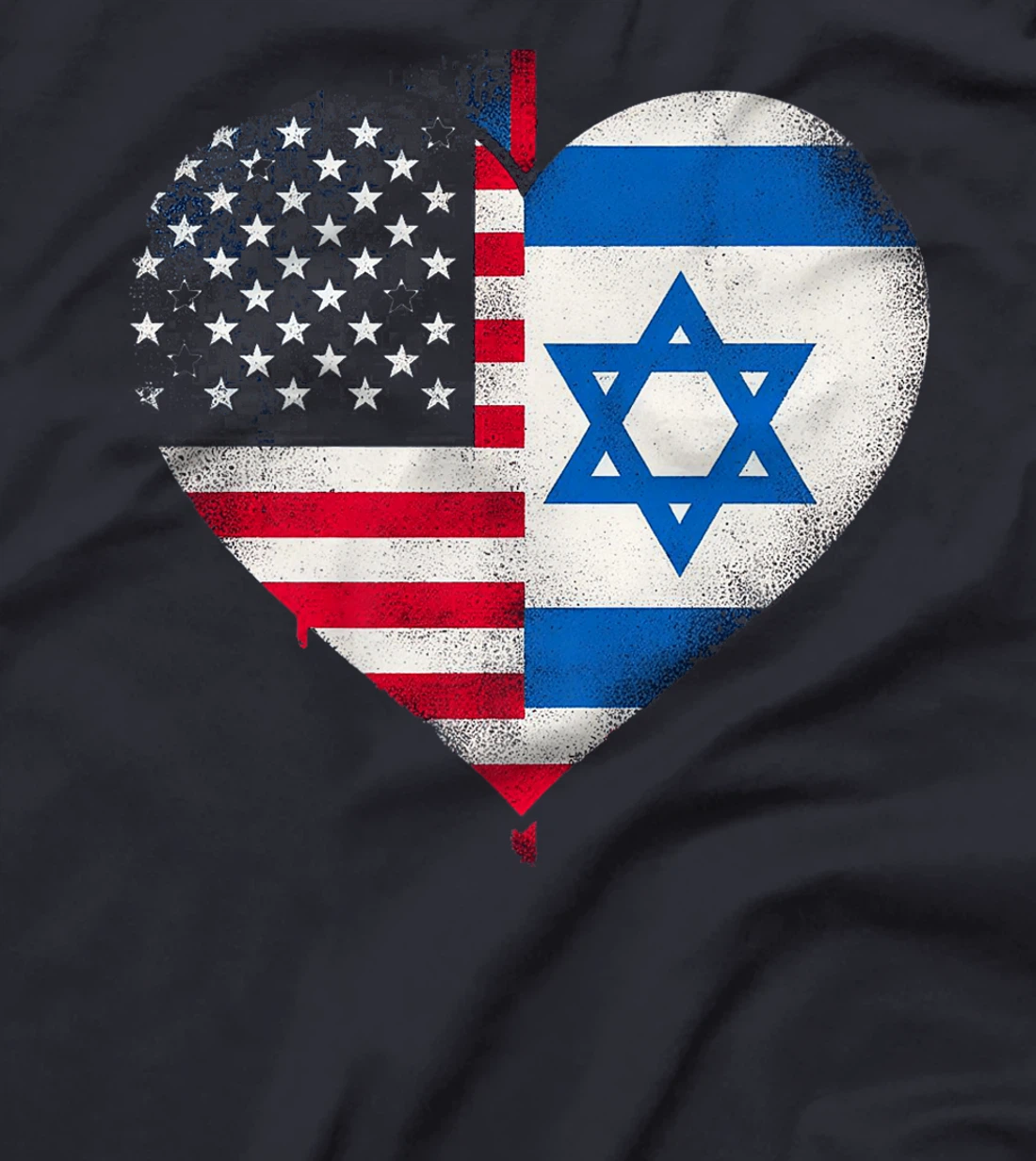 USA Israel Heart - Dual Citizenship Premium T-Shirt
