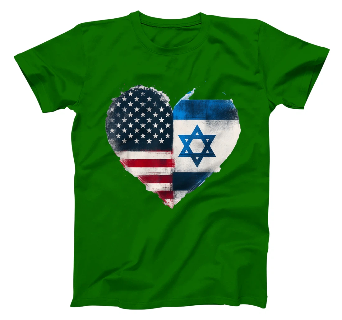 USA Israel Heart - Dual Citizenship T-Shirt