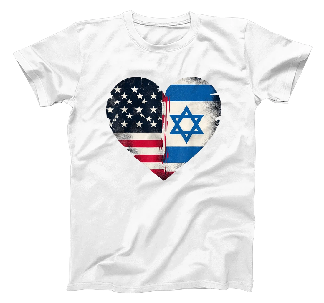 USA Israel Heart - Dual Citizenship T-Shirt