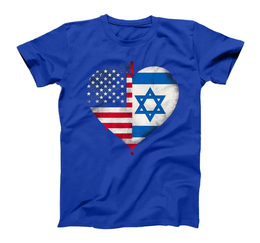 USA Israel Heart - Dual Citizenship Premium T-Shirt