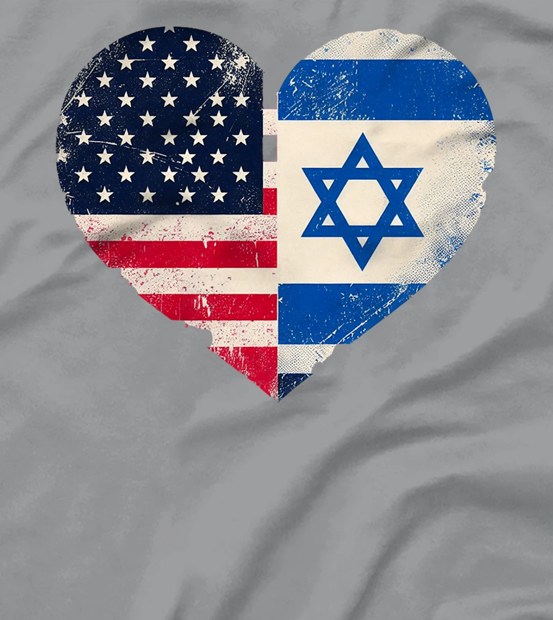 USA Israel Heart - Dual Citizenship Premium T-Shirt