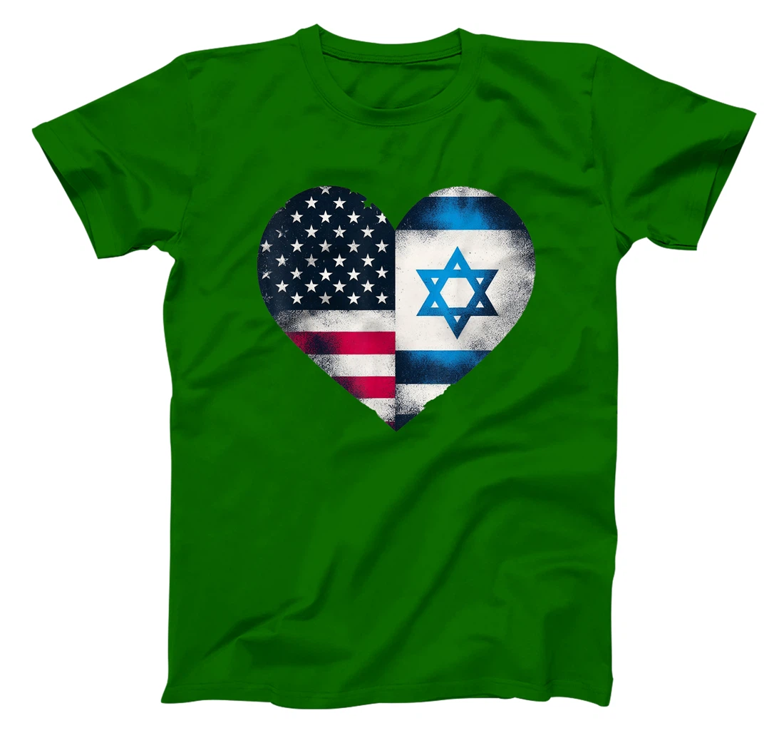 USA Israel Heart - Dual Citizenship T-Shirt