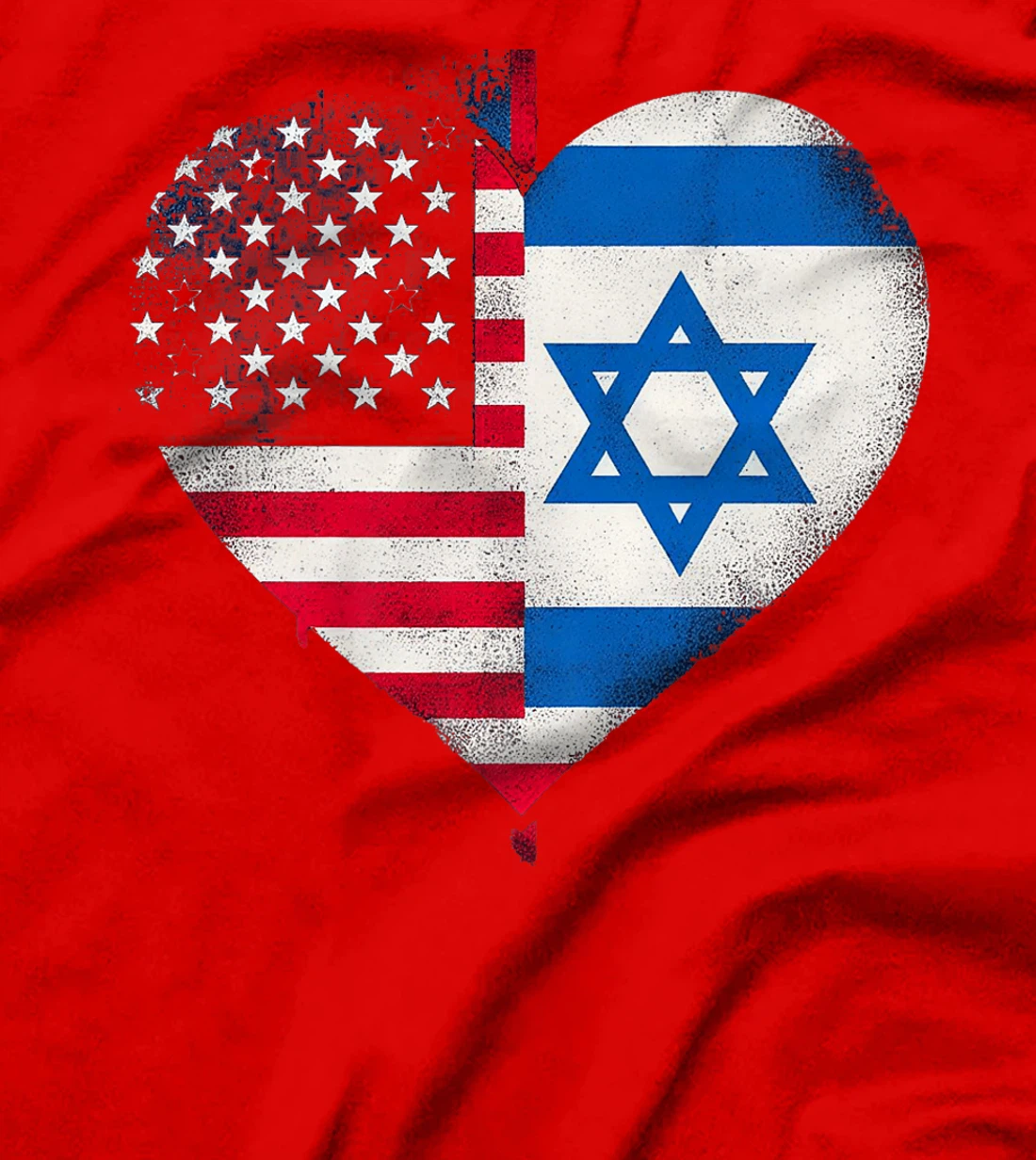 USA Israel Heart - Dual Citizenship Premium T-Shirt