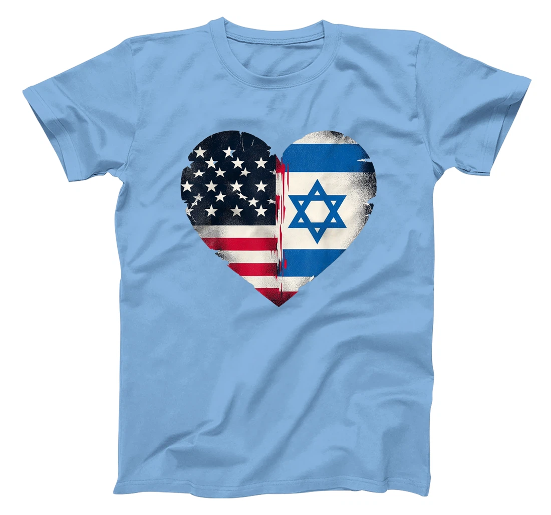 USA Israel Heart - Dual Citizenship T-Shirt
