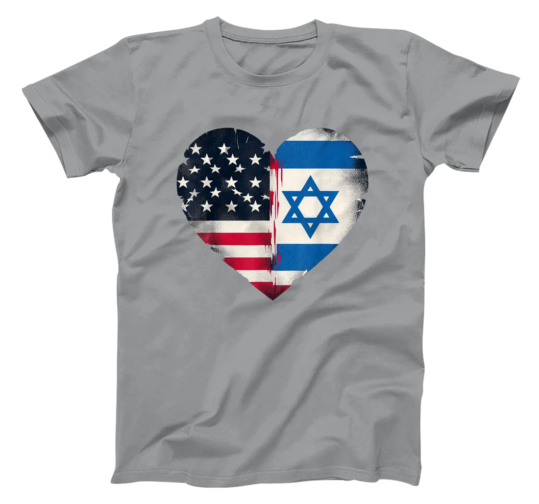 USA Israel Heart - Dual Citizenship T-Shirt