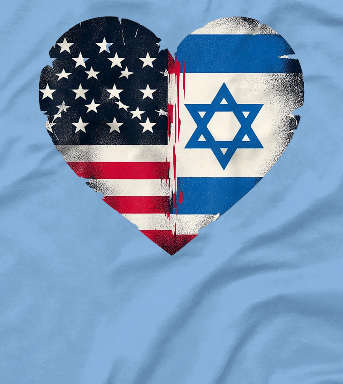 USA Israel Heart - Dual Citizenship T-Shirt