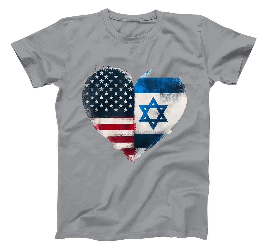 USA Israel Heart - Dual Citizenship T-Shirt