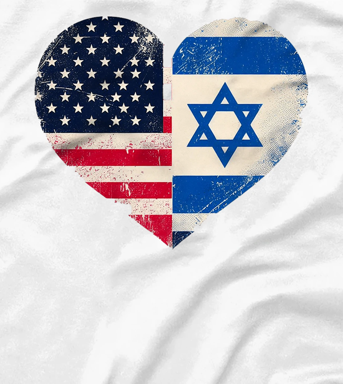 USA Israel Heart - Dual Citizenship Premium T-Shirt
