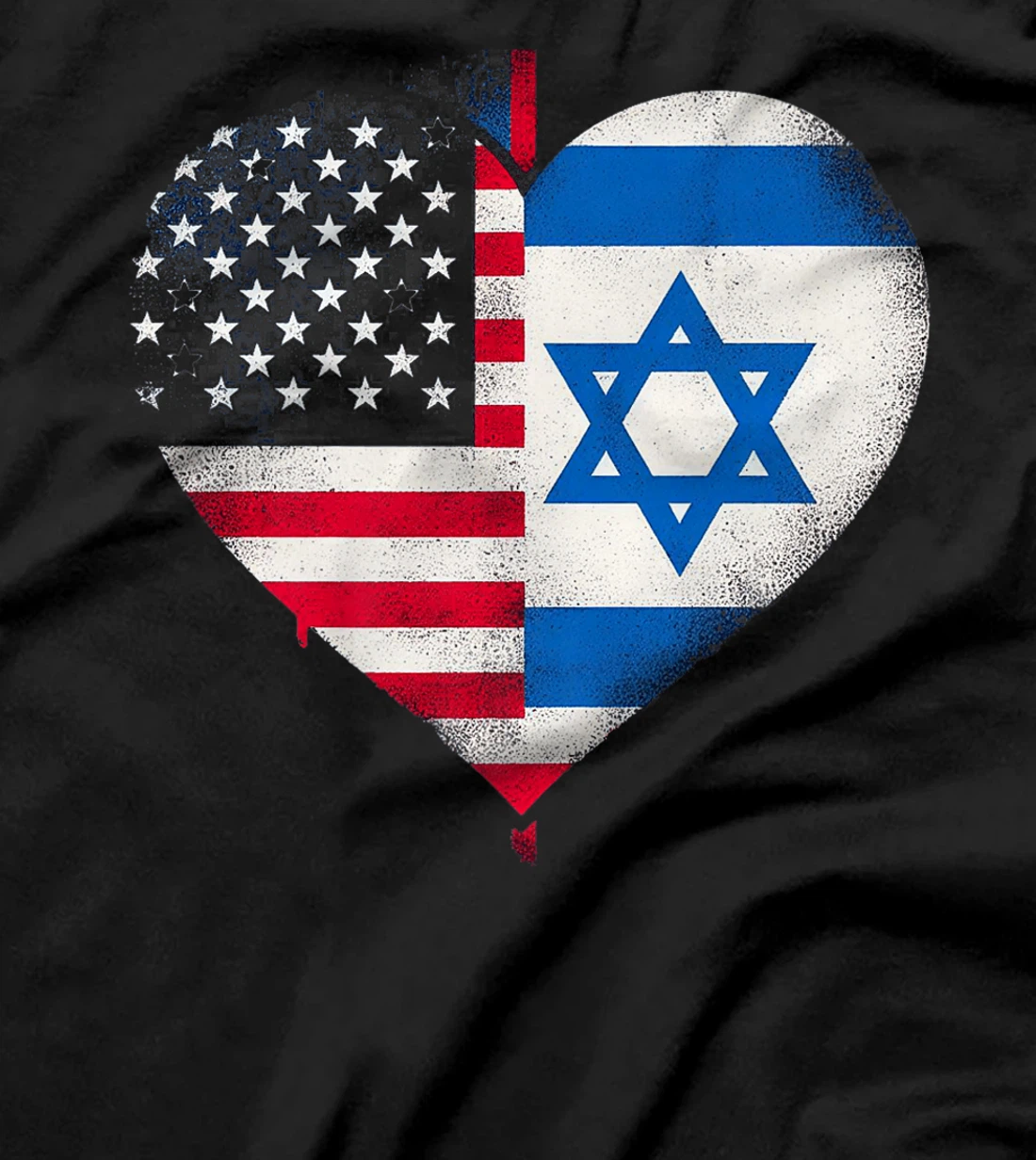 USA Israel Heart - Dual Citizenship Premium T-Shirt