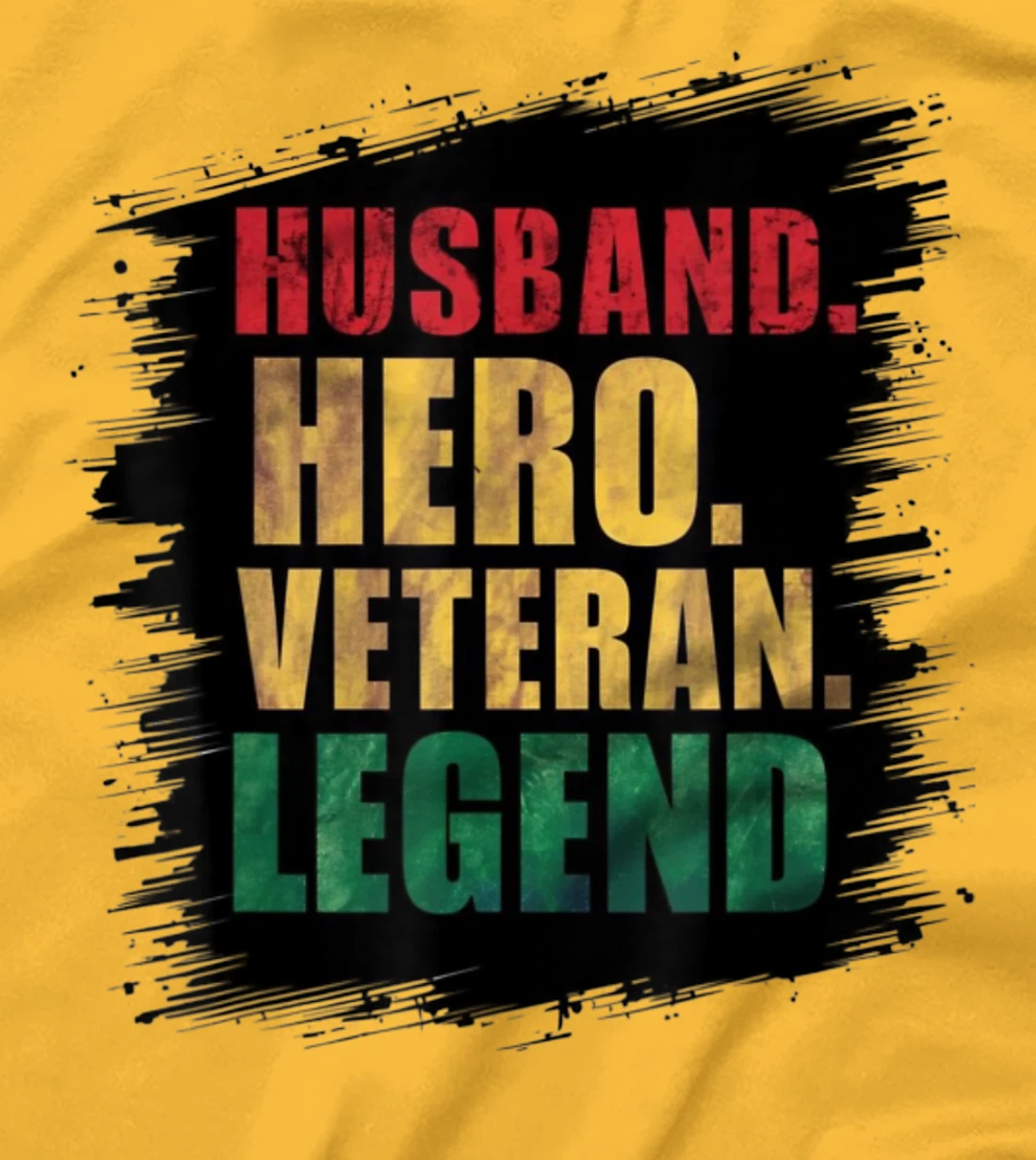 Veteran Husband Legend Graphic Husband Hero Veteran Legend T-Shirt