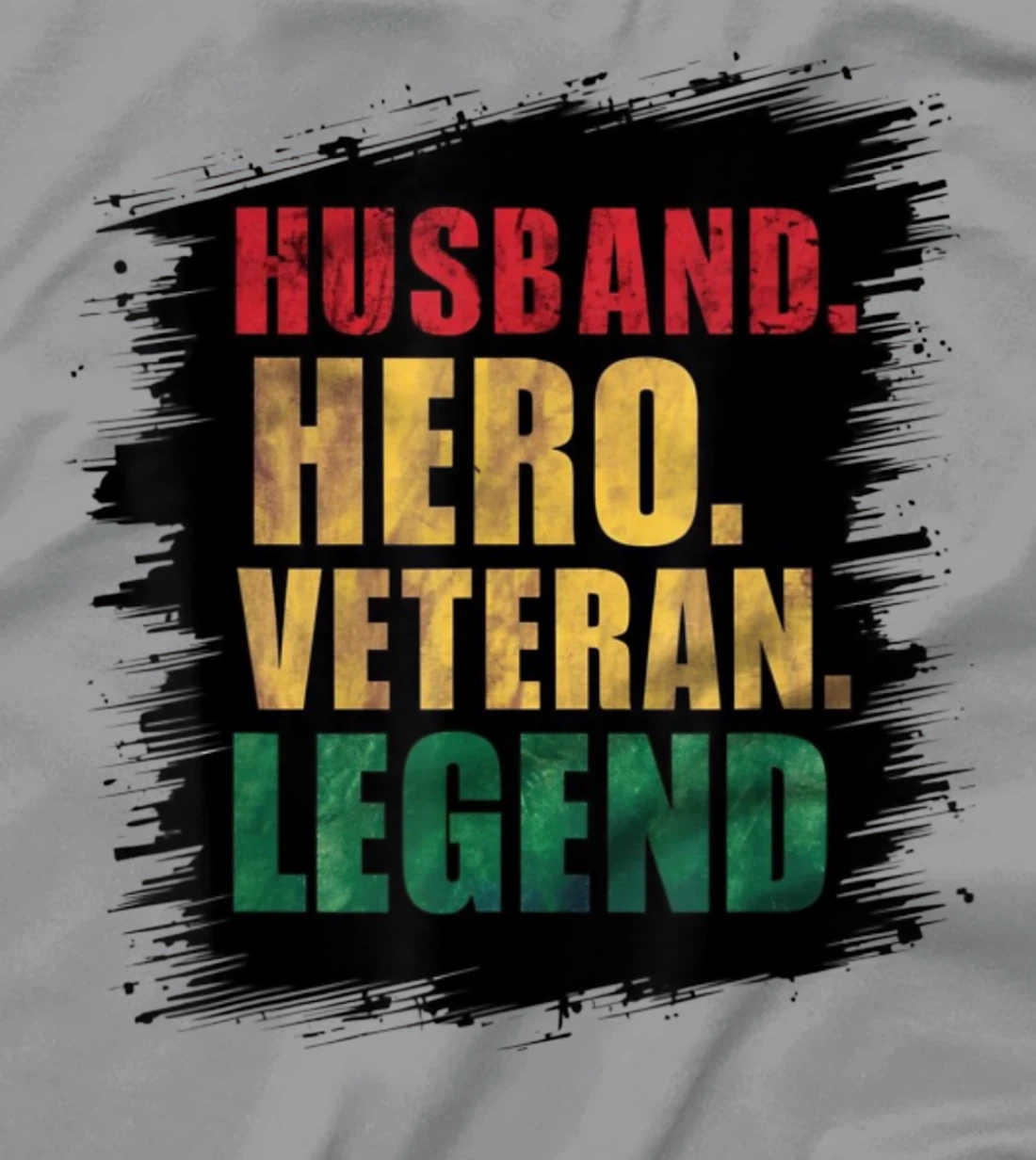 Veteran Husband Legend Graphic Husband Hero Veteran Legend T-Shirt
