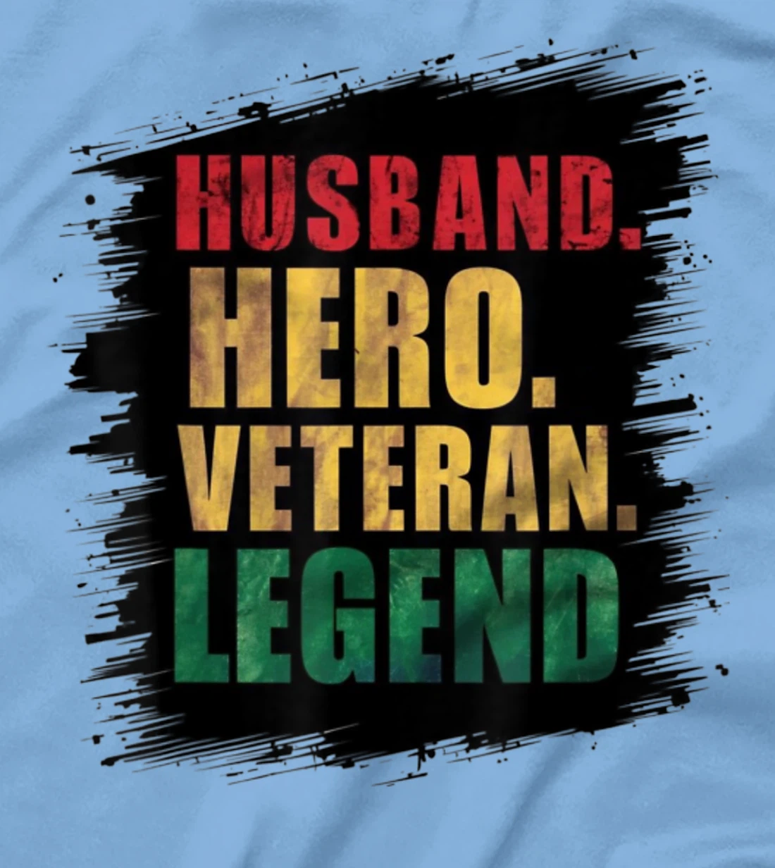 Veteran Husband Legend Graphic Husband Hero Veteran Legend T-Shirt