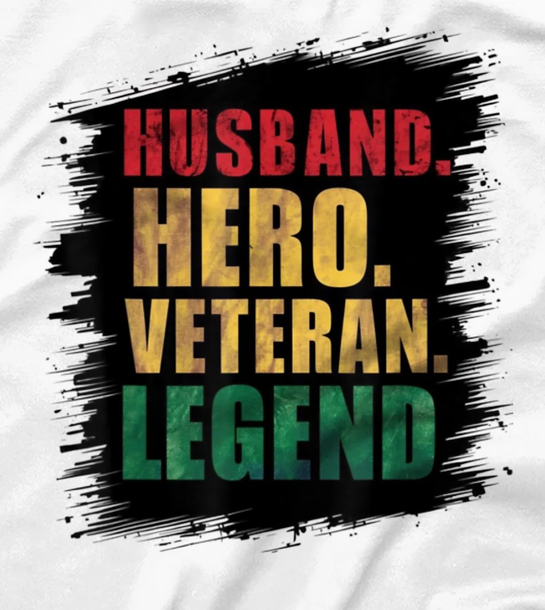 Veteran Husband Legend Graphic Husband Hero Veteran Legend T-Shirt
