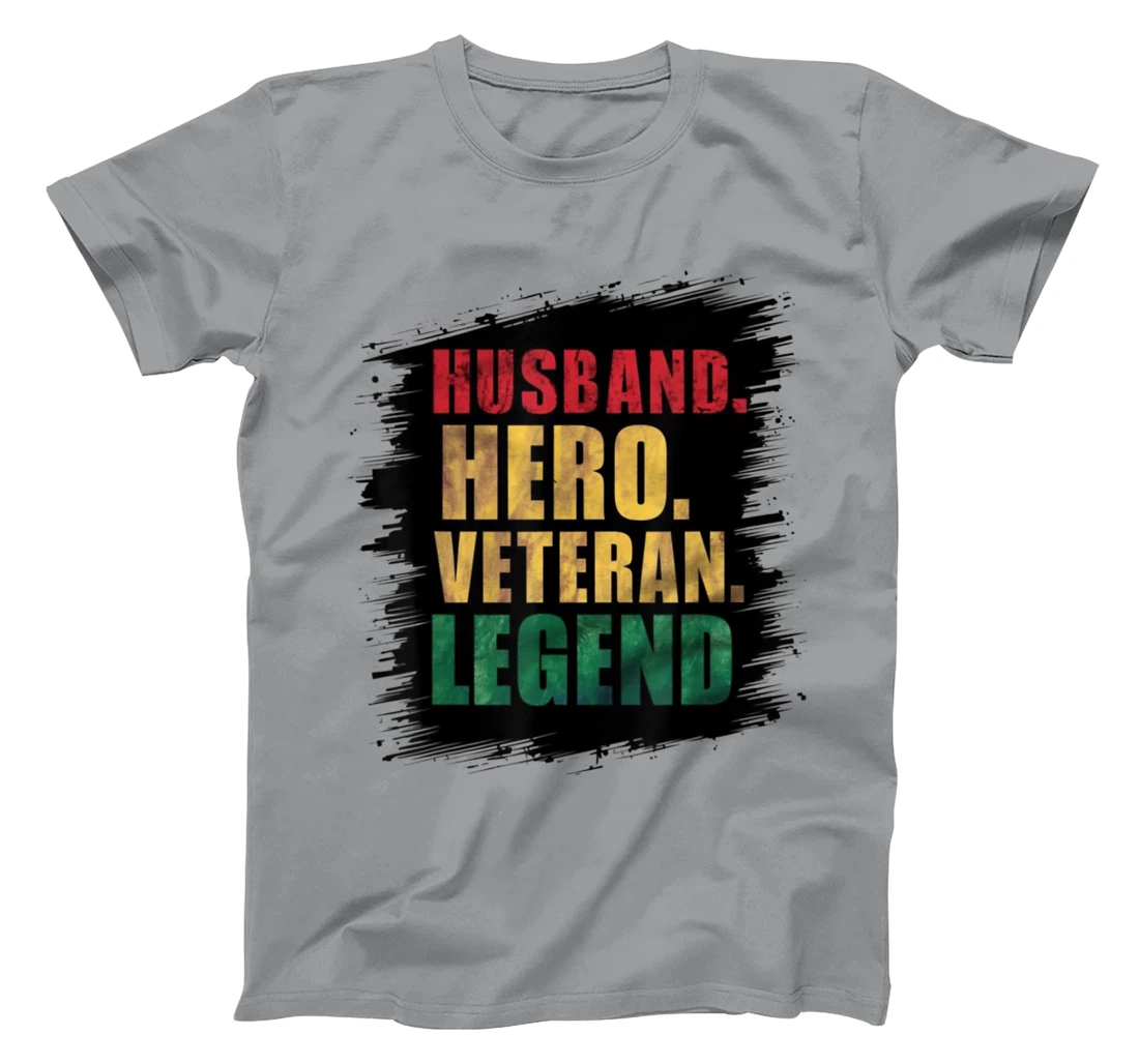 Veteran Husband Legend Graphic Husband Hero Veteran Legend T-Shirt