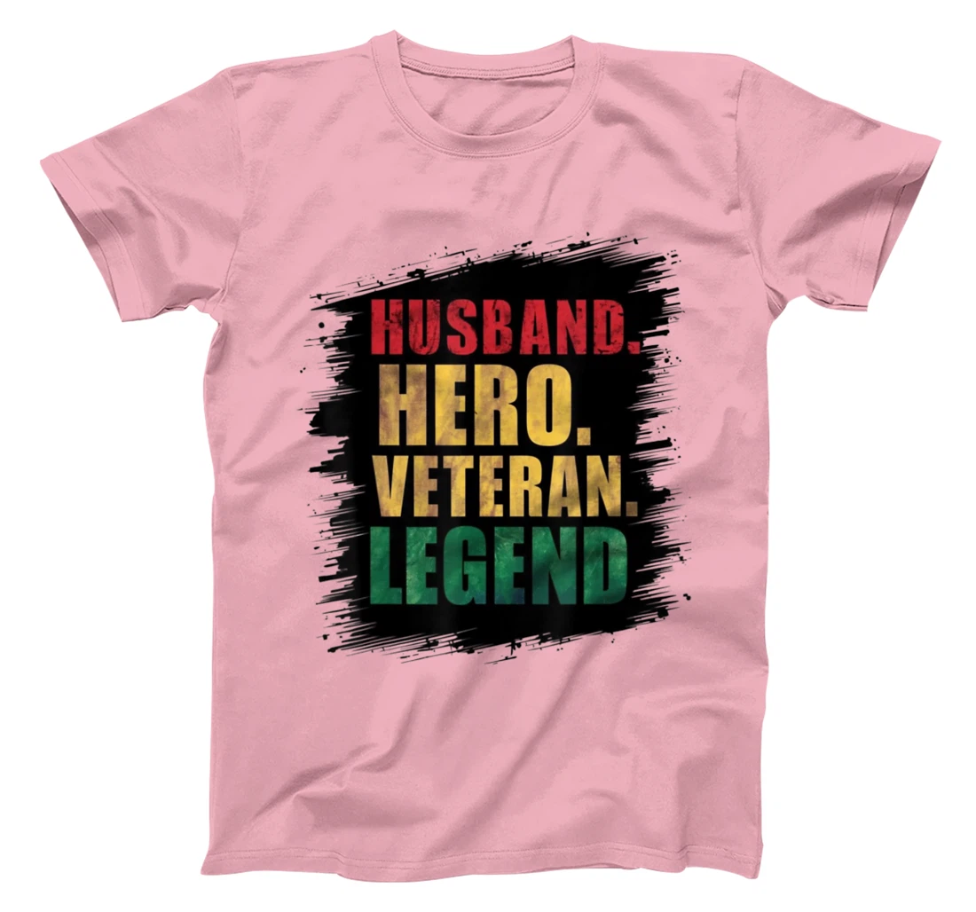 Veteran Husband Legend Graphic Husband Hero Veteran Legend T-Shirt