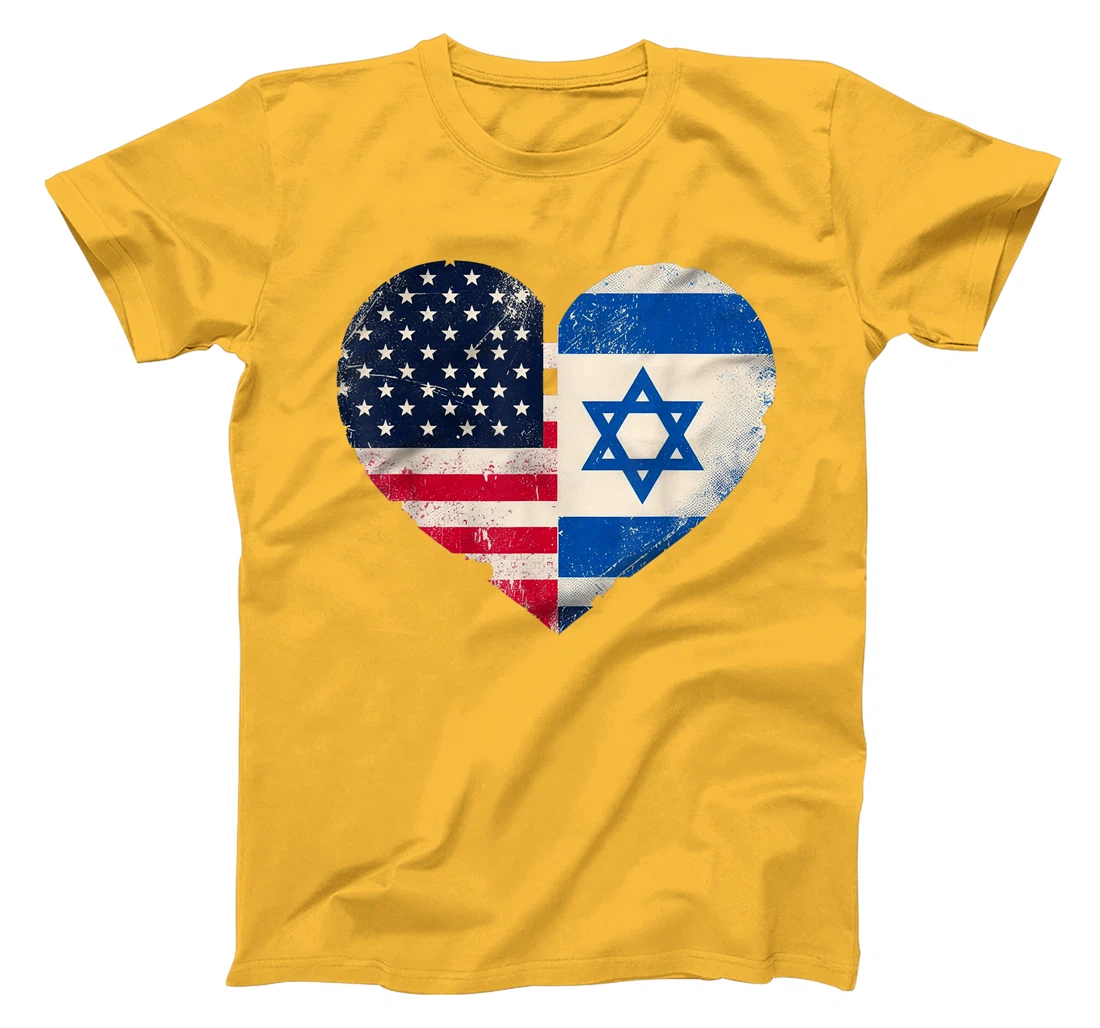 USA Israel Heart - Dual Citizenship T-Shirt