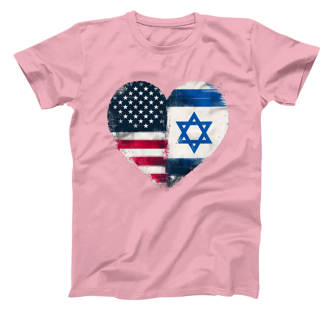 USA Israel Heart - Dual Citizenship Premium T-Shirt