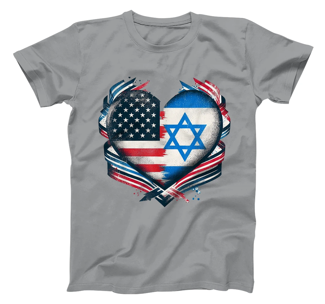 USA Israel Heart - Dual Citizenship T-Shirt
